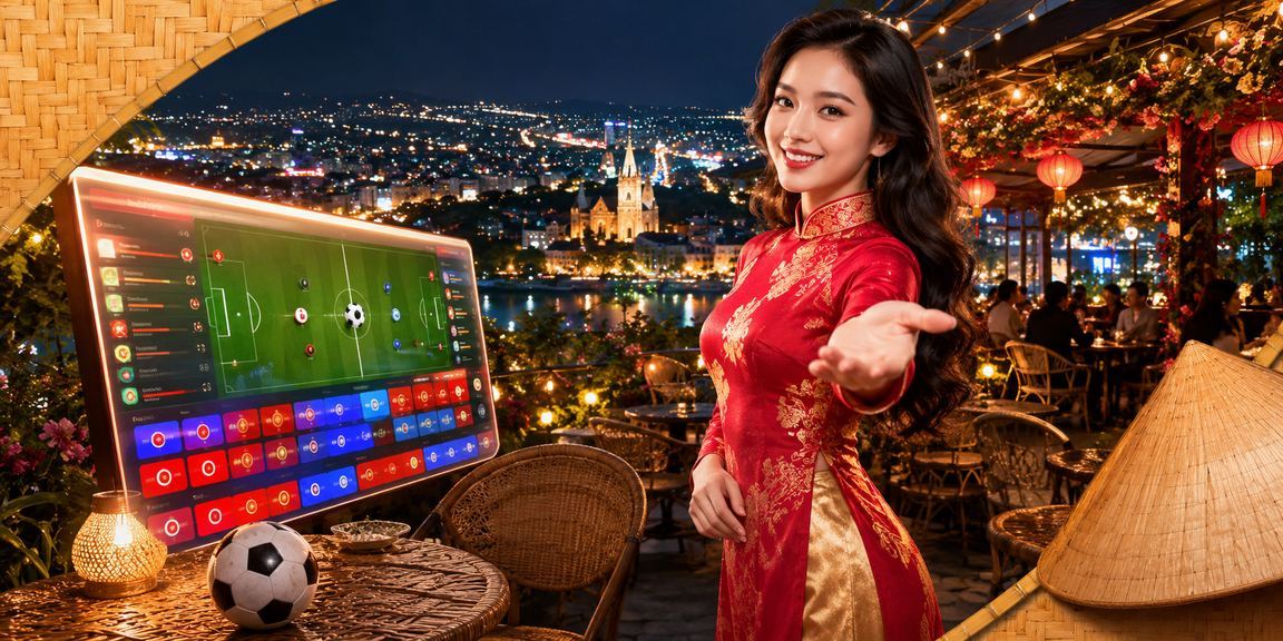 Khung cảnh cá cược tại Đà Lạt với hình ảnh nón lá đặc trưng